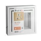 Kit c/ 3pcs nicho leve decorare branco prat-k