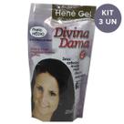 Kit C/ 3un Hene Em Gel Divina Dama 180g Médio