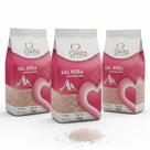 Kit c/ 3und Sal Rosa Himalaia Fino Q-VITA Pacote 1Kg
