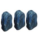 Kit C/ 3x Mochila Grande Cor Azul - CCB Fashion Bag