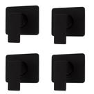 Kit C/4 Acabamentos Registro Mono Comando Base Deca Preto