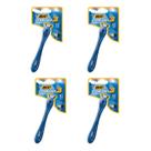 Kit C/4 Aparelho Prestobarba Bic Comfort 3 Com 3 Lâminas
