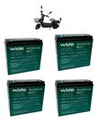 Kit c/4 Baterias 12v25ah Wide Kit c/4 Baterias 12v25ah Wide