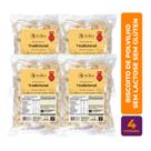 Kit c/ 4 Biscoito de Polvilho Salgado Vegano Tradicional Da Roça 65g - Sem Glúten