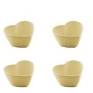kit c/4 Bowl Formato de Coração Cores Sortidas Medidas: 14x7cm