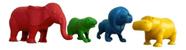 Kit c/ 4 Brinquedo Infantil Animais Selvagens Plaspolo Kit c/ 4 Brinquedo Infantil Animais Selvagens Plaspolo