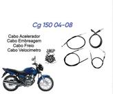 Kit C/4 Cabos Completo Cg Titan 150 04-08 (Acelerador Embraiagem Velocímetro e Freio)