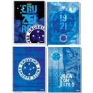 Kit c/4 caderno univ. cruzeiro 10m 160 folhas - credeal