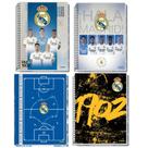 Kit c/4 caderno universitário real madrid c/ 80 fls -credeal