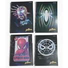 Kit c/4 cadernos e. univ. o spider man c/ 80 folhas -jandaia