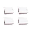 Kit C/4 - Caixa Passagem Pvc Perlex Embutir 18X22X08 3908 Kit C/4 - Caixa Passagem Pvc Perlex Embutir 18X22X08 3908