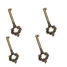 Kit c/ 4 Chave Colonial - ouro velho