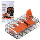 KIT C/ 4 CONEXÃO AUTOMÁTICA 5P 221-415 32A 0,14-4mm² WAGO KIT C/ 4 CONEXÃO AUTOMÁTICA 5P 221-415 32A 0,14-4mm² WAGO
