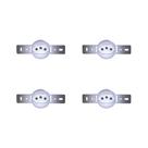 Kit C/4 - Conjunto Para Condulete Perlex Tomada 2 Polos +...