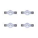Kit C/4 - Conjunto Para Condulete Perlex Tomada 2 Polos +...