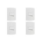 Kit C/4 - Conjunto Peesa Alfa 1502A 1 Interruptor Simples...