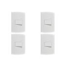 Kit C/4 - Conjunto Peesa Alfa 1502B 1 Interruptor Paralel...