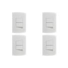 Kit C/4 - Conjunto Peesa Alfa 1505A 2 interruptores Simpl...