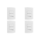 Kit C/4 - Conjunto Peesa Alfa 1505B 2 interruptores Paral...