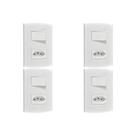 Kit C/4 - Conjunto Peesa Alfa 1543B 1 Interruptor Par.Tomada ..