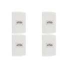 Kit C/4 - Conjunto Peesa Alfa 1545 1Tomada 20A Branco Kit C/4 - Conjunto Peesa Alfa 1545 1Tomada 20A Branco