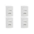 Kit C/4 - Conjunto Peesa Alfa 1546A 1 Interruptor Sim.Tom...