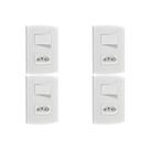 Kit C/4 - Conjunto Peesa Alfa 1546A 1 Interruptor Sim.Tomada ..