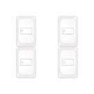 Kit C/4 - Conjunto Pial Pop 1Camp 2A Lgx040 Branco