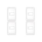 Kit C/4 - Conjunto Pial Pop 1Camp 2A Lgx040 Branco