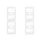 Kit C/4 - Conjunto Pial Pop 1Paralelo 10A Lgx020 Branco