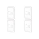 Kit C/4 - Conjunto Pial Pop 1Simp+1 Paralelo Lgx102 Branco