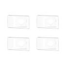 Kit C/4 - Conjunto Pial Pop 4X2 Branco Com Placa (1Furo) ...
