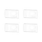 Kit C/4 - Conjunto Pial Pop 4X2 Branco Com Placa (1Furo) ...