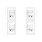 Kit C/4 - Conjunto Pial Pop 4X2 Branco Com Placa (2Simple...