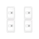 Kit C/4 - Conjunto Pial Pop Conector P/Ant.Tv Lgx060 Branco Kit C/4 - Conjunto Pial Pop Conector P/Ant.Tv Lgx060 Branco