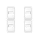 Kit C/4 - Conjunto Pial Pop Modulo Com Placa 4X2 - 1 Para...