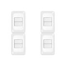 Kit C/4 - Conjunto Pial Pop Modulo Com Placa 4X2 - 1 Simp...