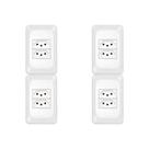 Kit C/4 - Conjunto Pial Pop Modulo Com Placa 4X2 - 2 Toma...