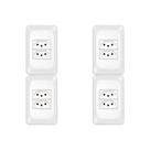 Kit C/4 - Conjunto Pial Pop Modulo Com Placa 4X2 - 2 Toma...