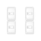 Kit C/4 - Conjunto Pial Pop Modulo Com Placa 4X2 - Bipola...