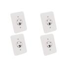 Kit C/4 - Conjunto Radial Pollar 1402024 1Tomada Fone Rj11 Kit C/4 - Conjunto Radial Pollar 1402024 1Tomada Fone Rj11