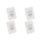 Kit C/4 - Conjunto Radial Pollar 1901112 1P 1Tomada 10A