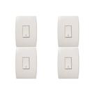 Kit C/4 - Conjunto Soprano Ilus 4X2 Branco Com Placa(1Cam... Kit C/4 - Conjunto Soprano Ilus 4X2 Branco Com Placa(1Cam...