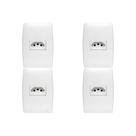Kit C/4 - Conjunto Soprano Ilus 4X2 Branco Com Placa(1Tomada(s) .. Kit C/4 - Conjunto Soprano Ilus 4X2 Branco Com Placa(1Tomada(s) ..