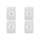Kit C/4 - Conjunto Soprano Ilus 4X2 Branco Com Placa(1Tomada(s) .. Kit C/4 - Conjunto Soprano Ilus 4X2 Branco Com Placa(1Tomada(s) ..