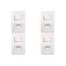 Kit C/4 - Conjunto Steck Linha Stella Com Placa 1 Simples...