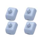 Kit C/4 - Controle Ventilador Luz Sob Qualitronix Branco V39