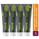 Kit c/ 4 Creme Dental Vegano CBA Extratos de Salvia e Aloe Vera 80g - Orgânico Natural