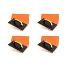 Kit C/4 - Desempenadeira Pvc Roma 17X30 Com Borracha Pret...