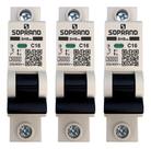kit c/ 4 Disjuntor Monopolar Residencial 10A - Soprano eletrico